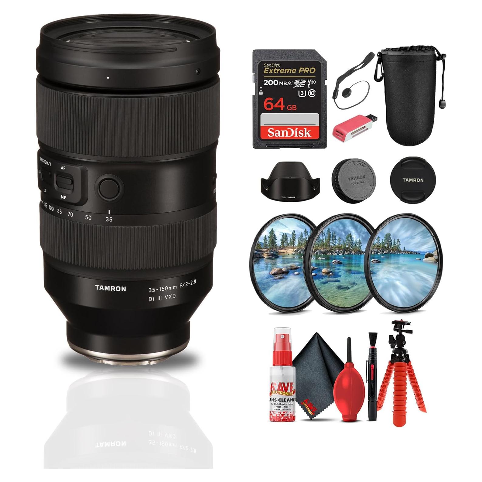 Lente Tamron 35-150mm f/2-2.8 Di III VXD Nikon Z + Accesorios