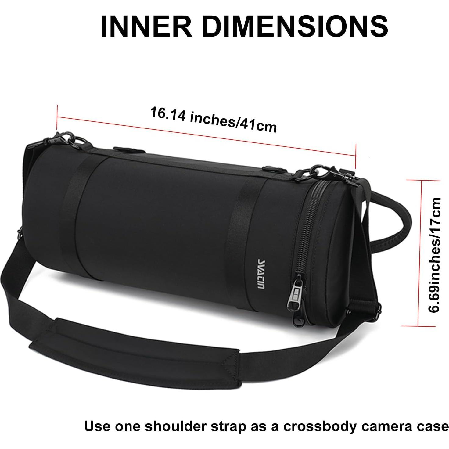 Funda Acolchada para Lente de Cámara Grande - Compatible con SONY y Canon