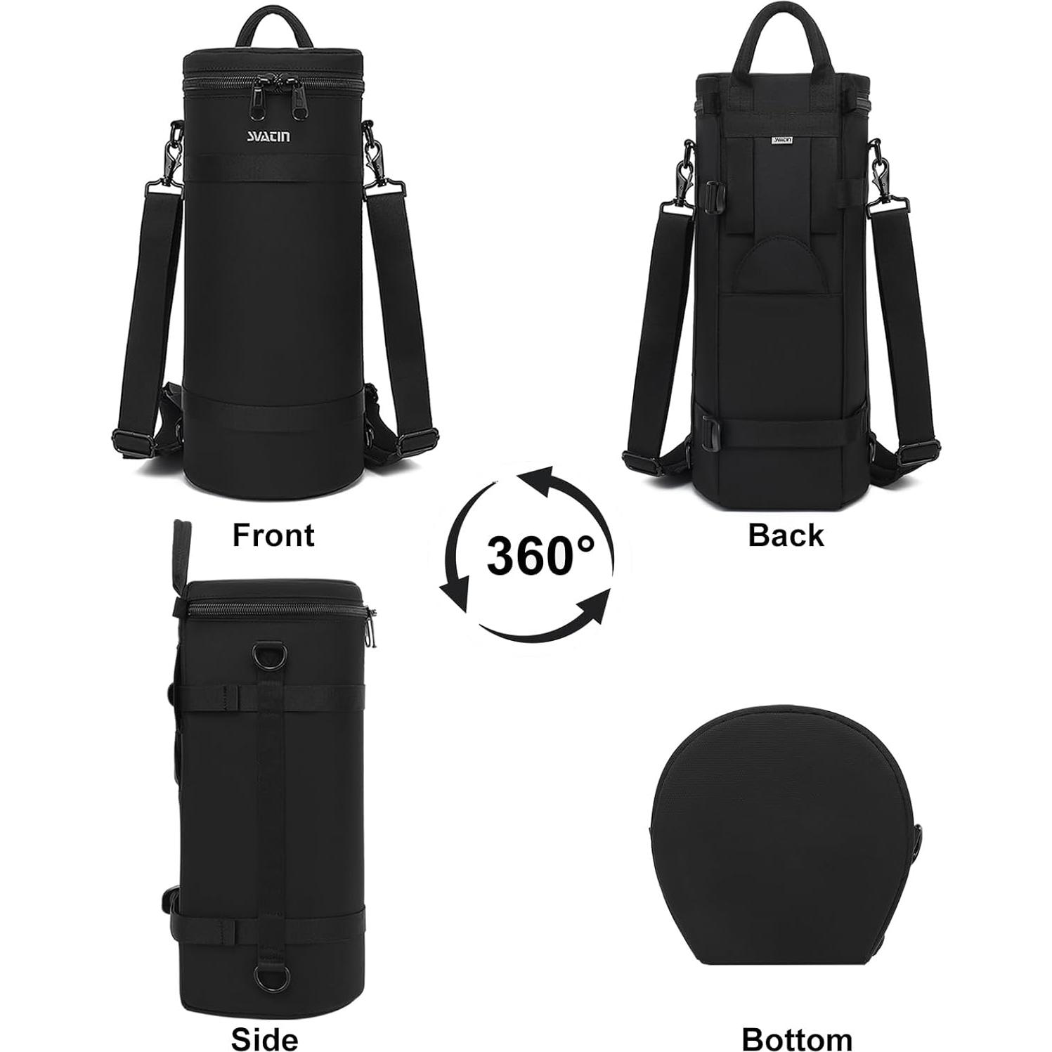 Funda Acolchada para Lente de Cámara Grande - Compatible con SONY y Canon