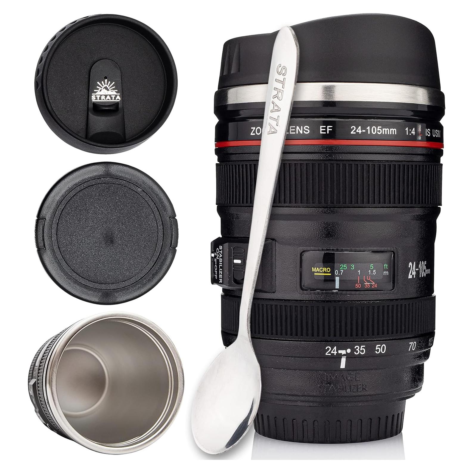 Taza de Café con Lente de Cámara STRATA CUPS 400ml