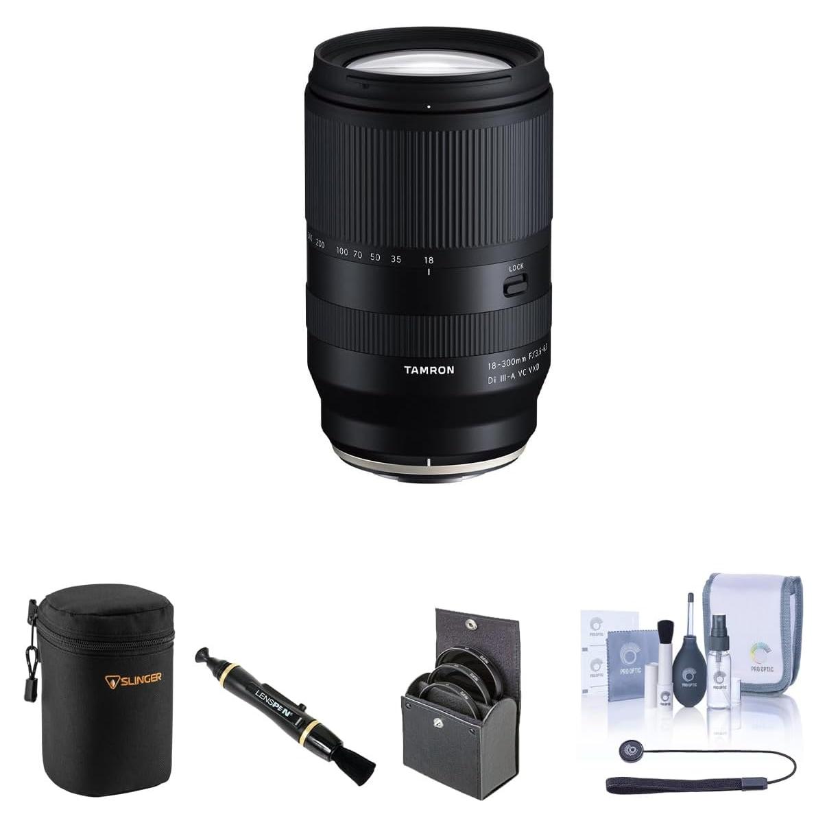 Lente Tamron 18-300mm f/3.5-6.3 para Sony E - Zoom, Estabilización