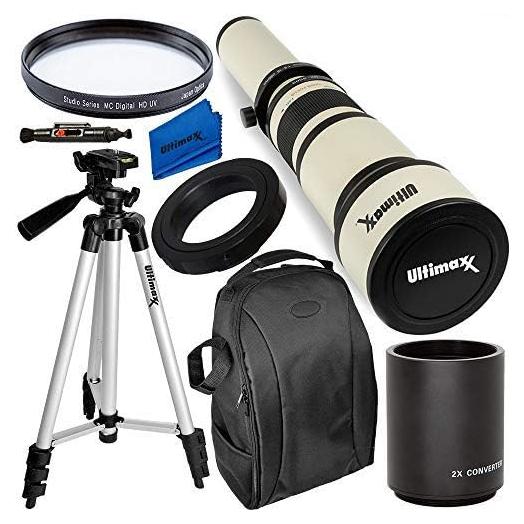 Lente Telefoto Ultimaxx 650-1300mm para Canon DSLR