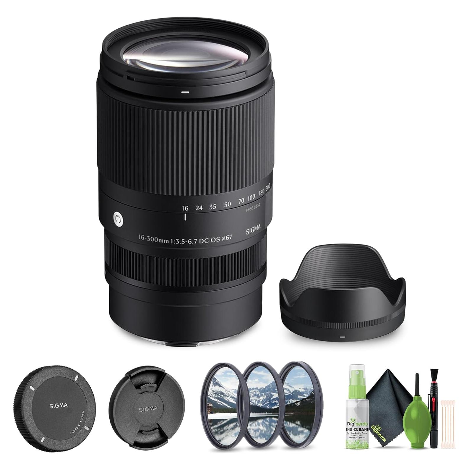 Lente Sigma 16-300mm f/3.5-6.7 DC OS para Sony E - Kit Completo