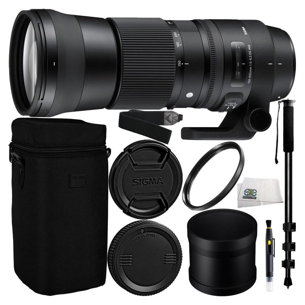 Lente Sigma 150-600mm f/5-6.3 DG OS HSM para Nikon F + Kit Accesorios