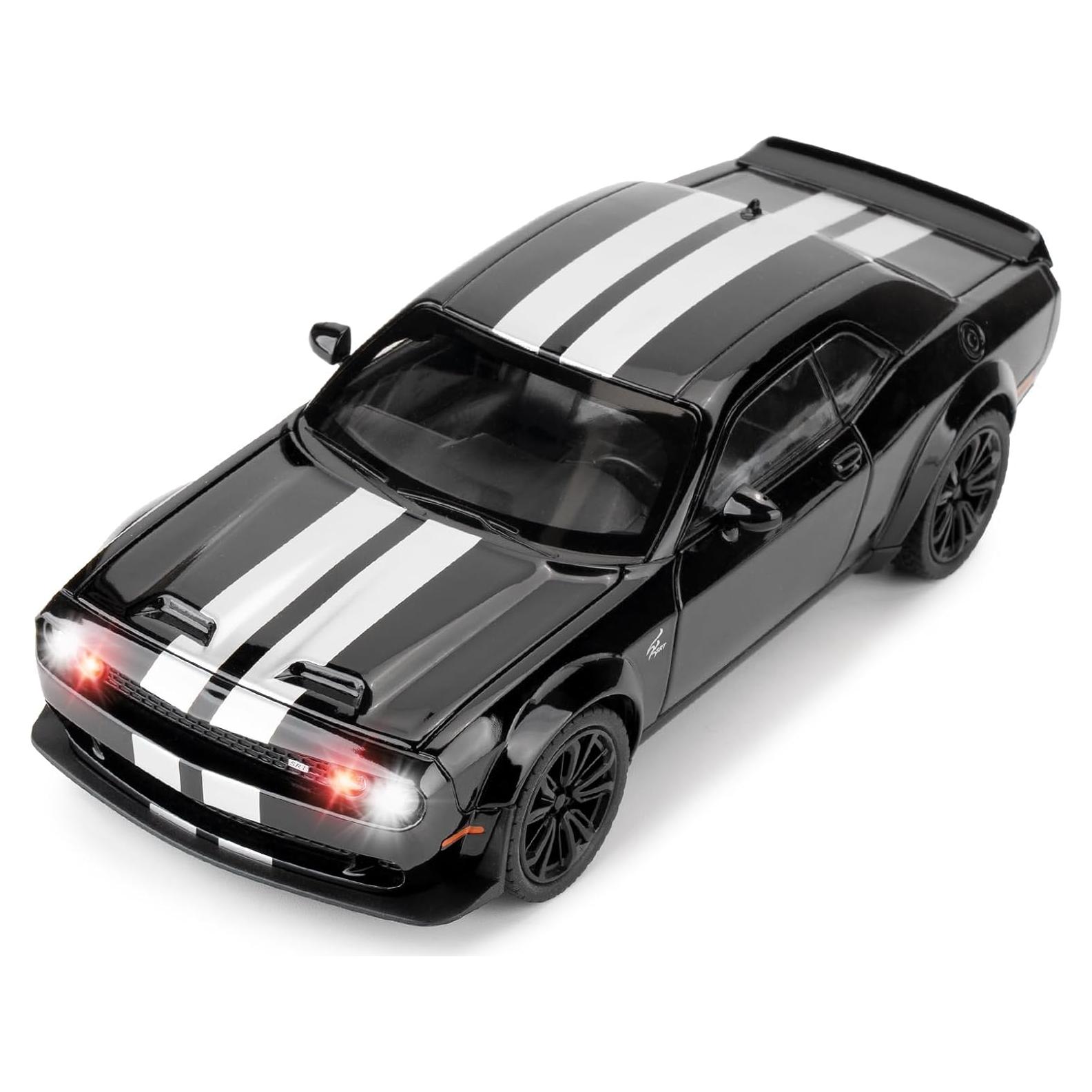Coche de Juguete Dodge Challenger SRT Negro 1:22 con Sonido