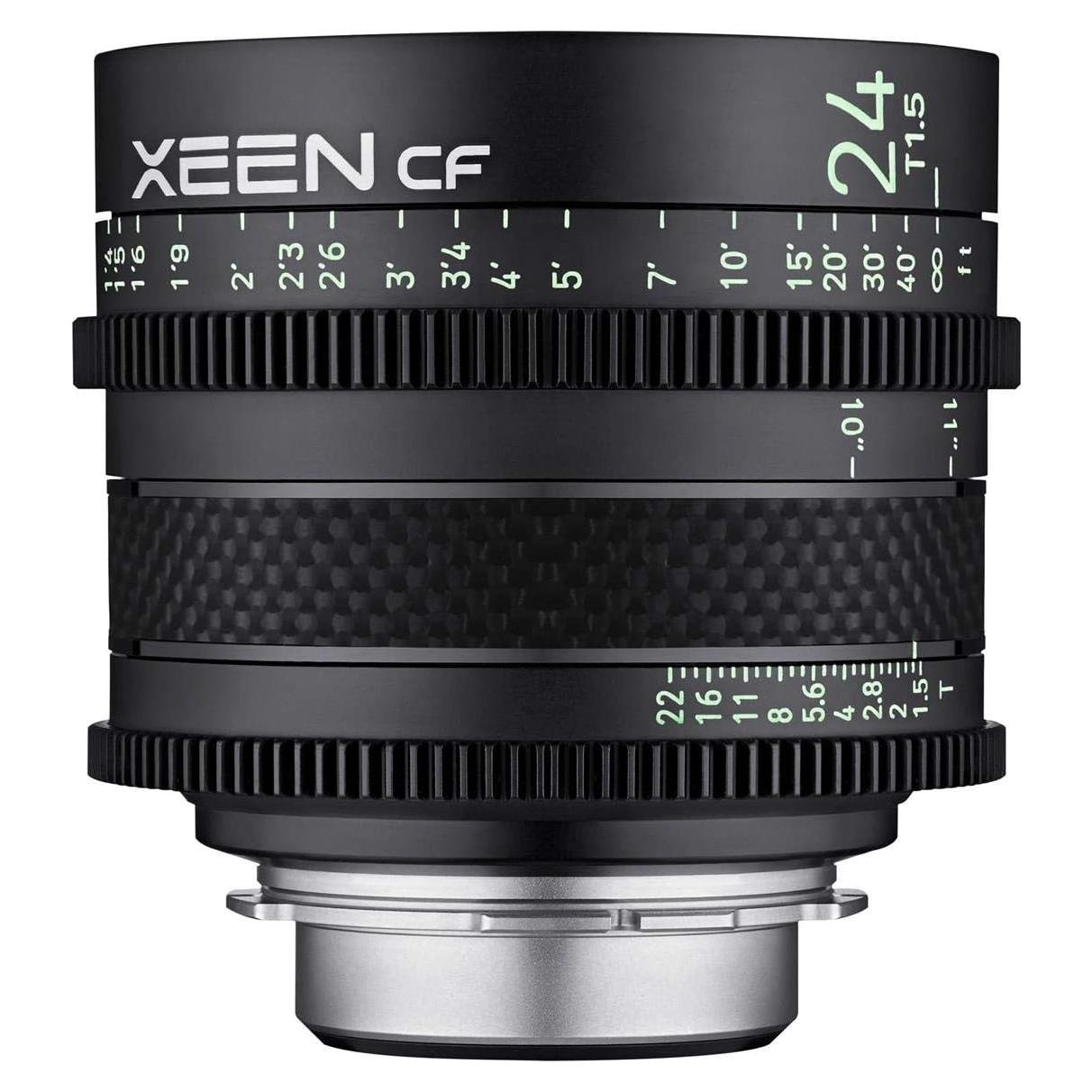 Lente de Cine Rokinon Xeen 24mm T1.5 PL Fibra de Carbono