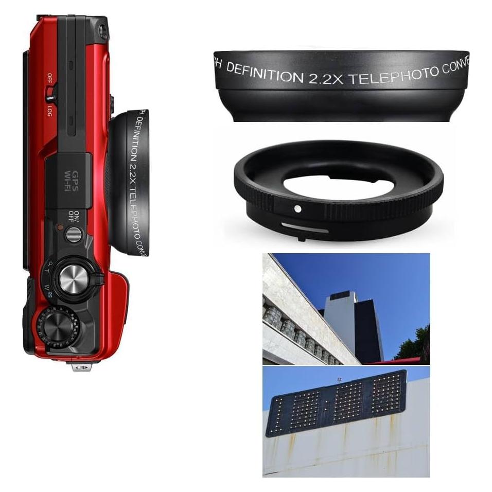 Lente Telefoto Zoom 2.2X OPTURA para Olympus Tough TG-6