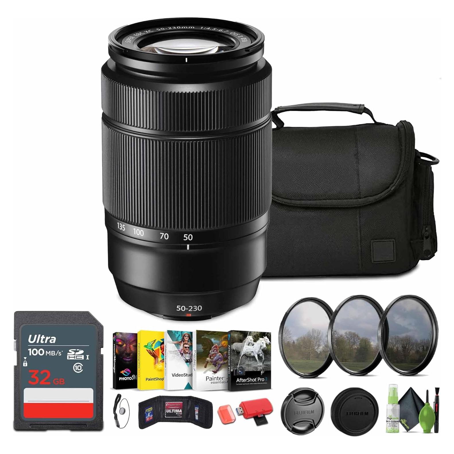 Lente FUJIFILM XC 50-230mm f/4.5-6.7 OIS II + Accesorios