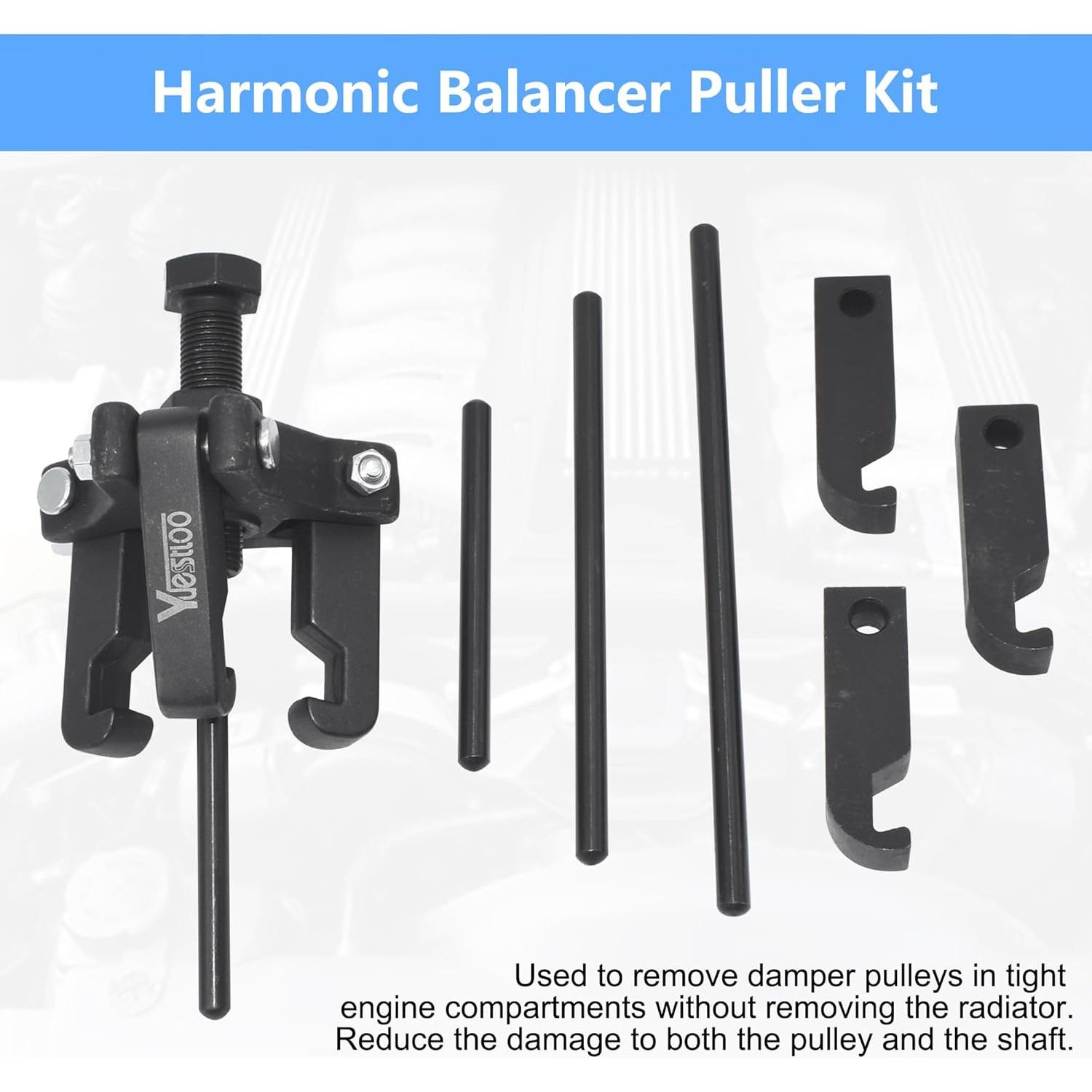 Extractor de Polea Amortiguador Yuesstloo 3 Garras 2.28 kg