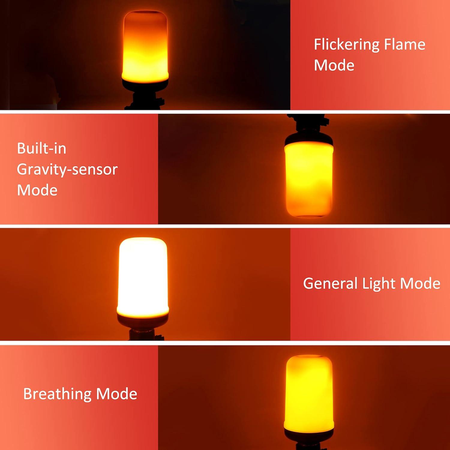 Bombilla LED Efecto Llama Lpraer - 4 Modos, 14cm, 299g