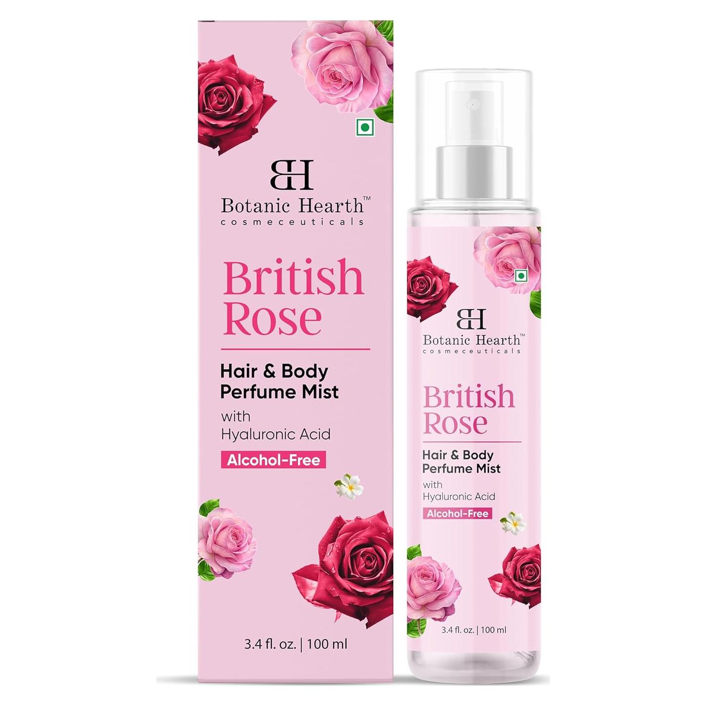 Spray Corporal y para Cabello Botanic Hearth Rosa Británica 100 ml