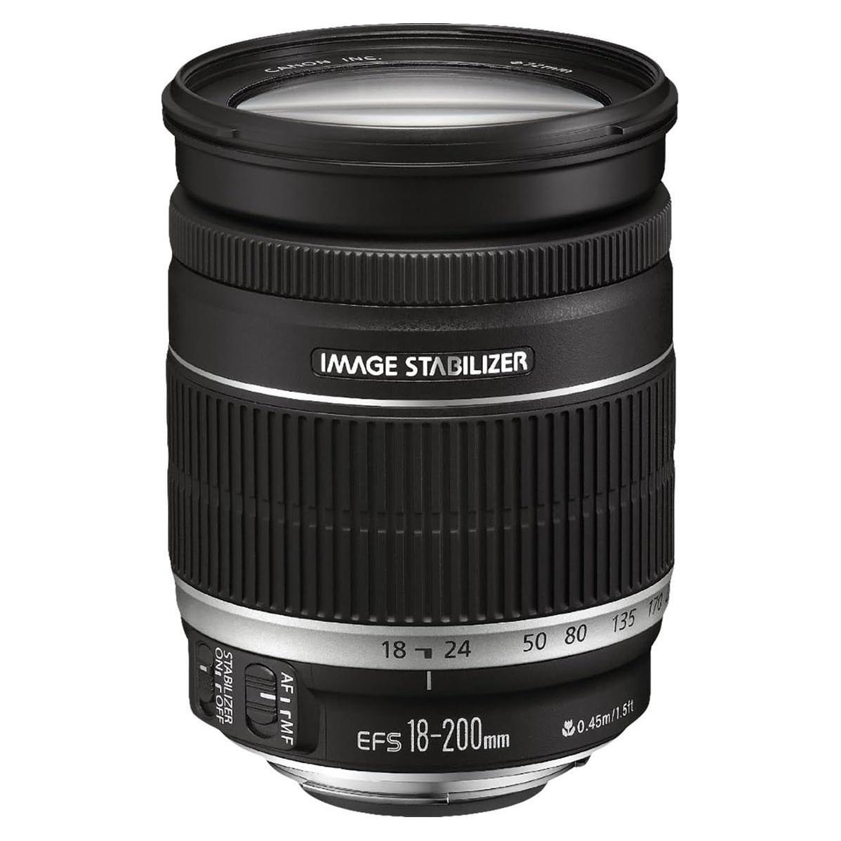 Lente Canon EF-S 18-200mm f/3.5-5.6 IS para DSLR