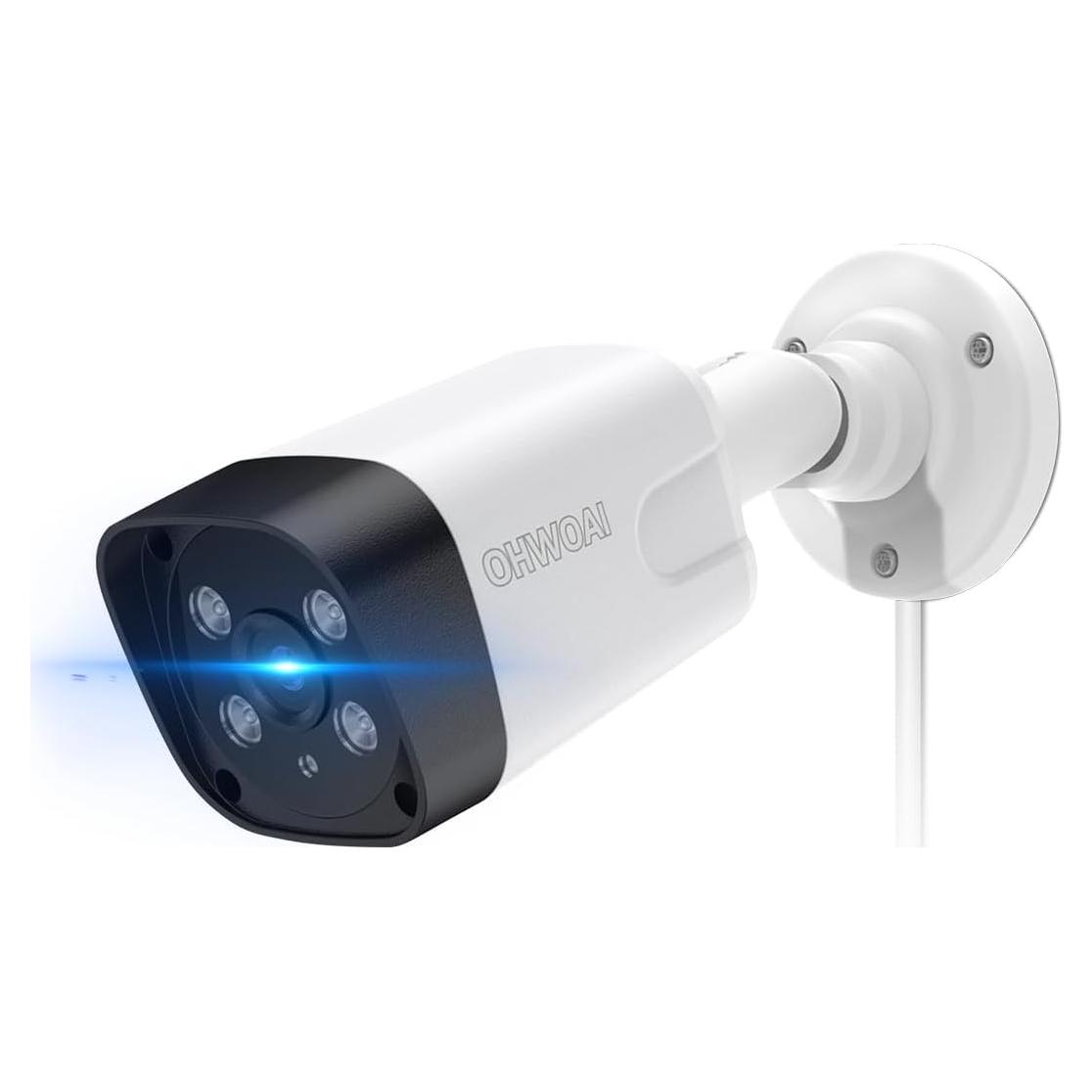 Cámara de Seguridad IP OHWOAI 8MP 4K con Audio Bidireccional