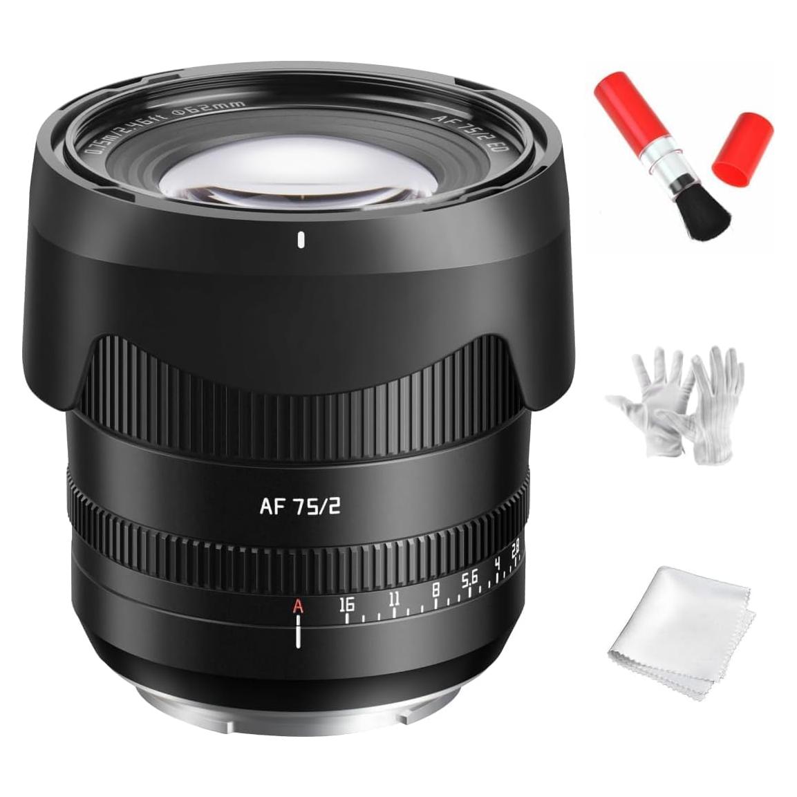 Lente Prime TTARTISAN 75mm F2 para Cámara Sony E Mount