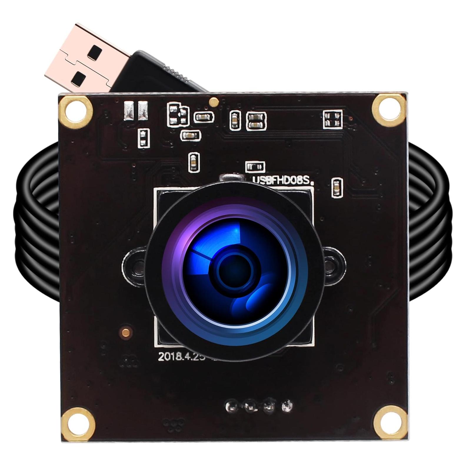 Cámara USB ELP 1080P HD con Lente Gran Angular 2.9mm