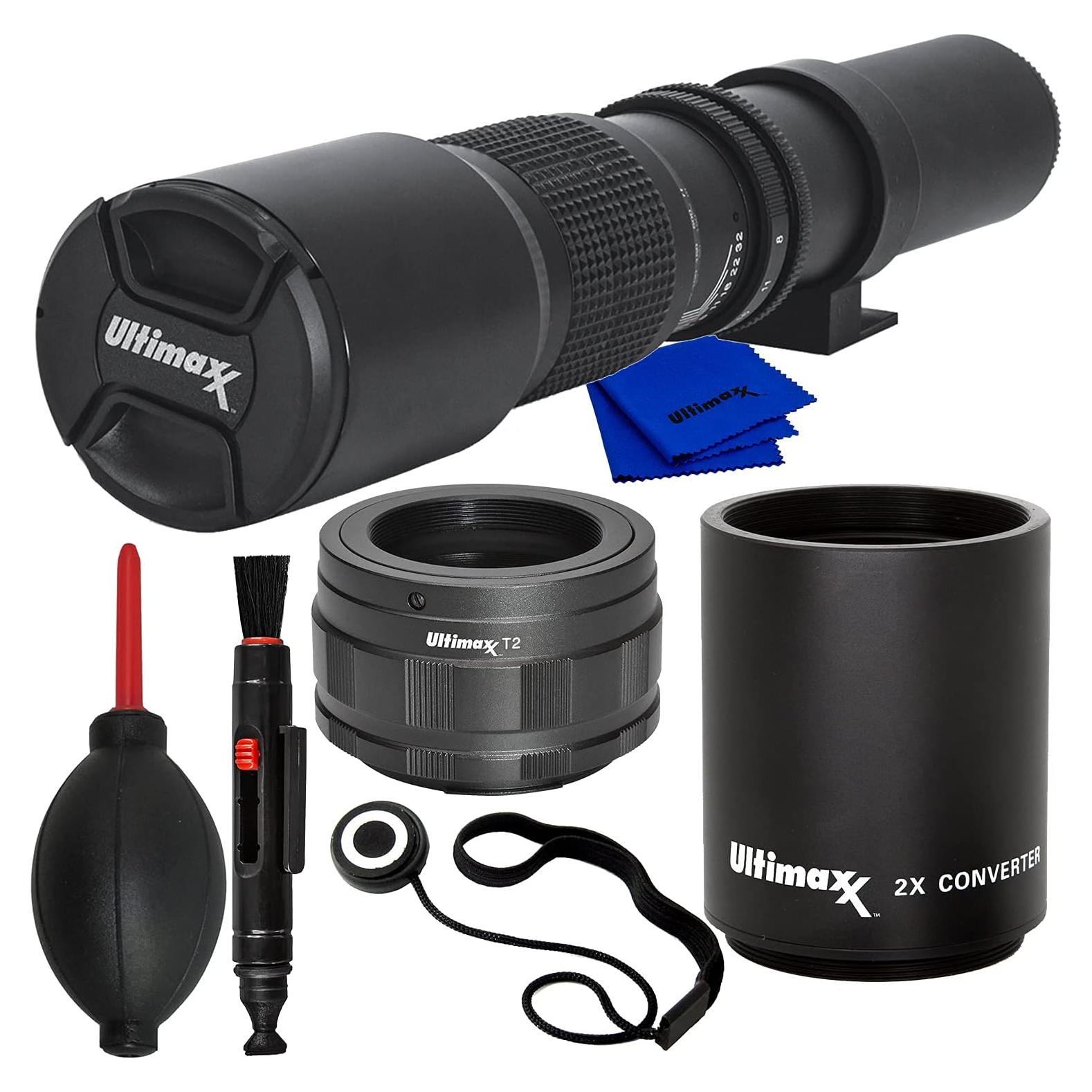 Lente Telefoto 500mm f/8 Ultimaxx para Nikon Z con Convertidor 2x