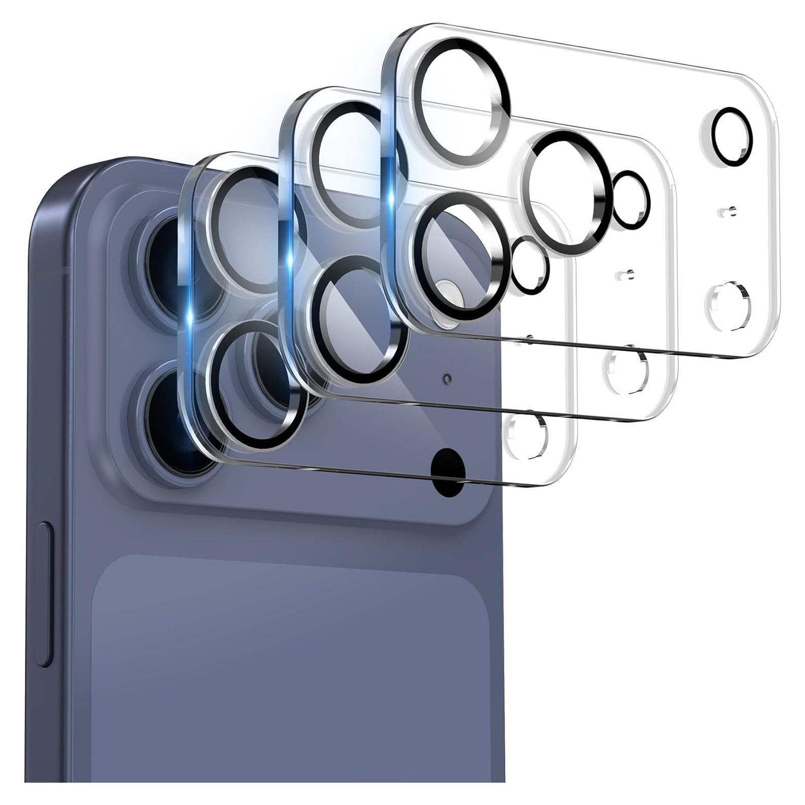 Protector de Lente de Cámara Crword para iPhone 17 Pro Max - Vidrio Templado 9H+