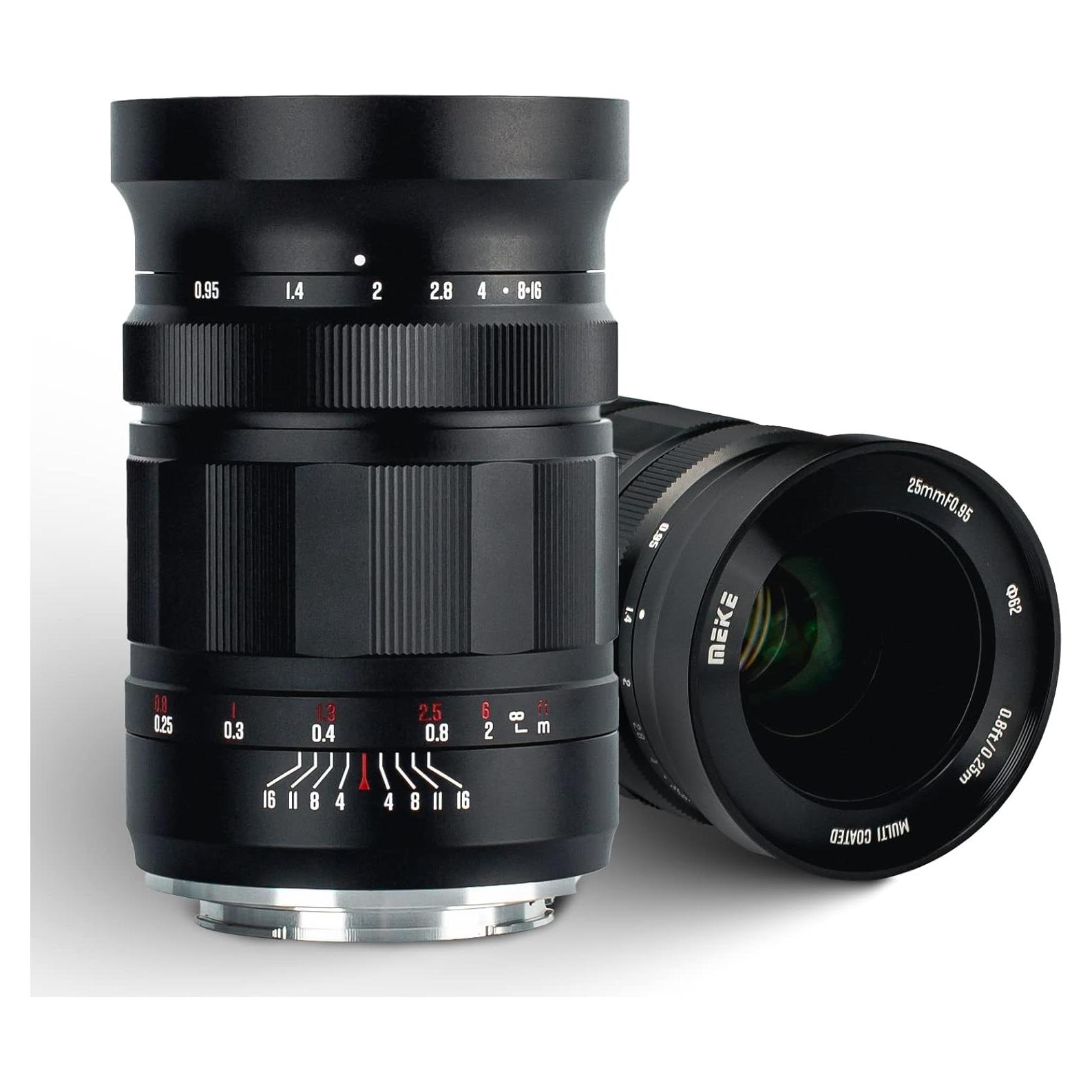 Lente Meike 25mm f0.95 Manual APS-C para Canon RF