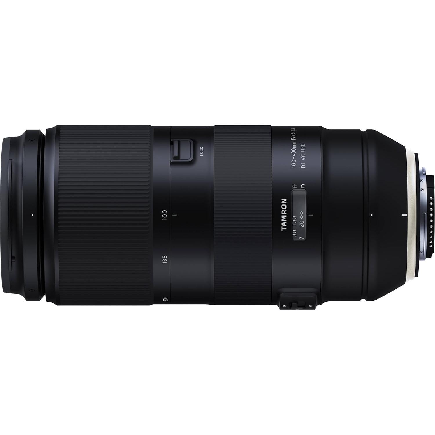 Lente Tamron 100-400mm f/4.5-6.3 Di VC USD para Nikon F + Filtro UV 67mm