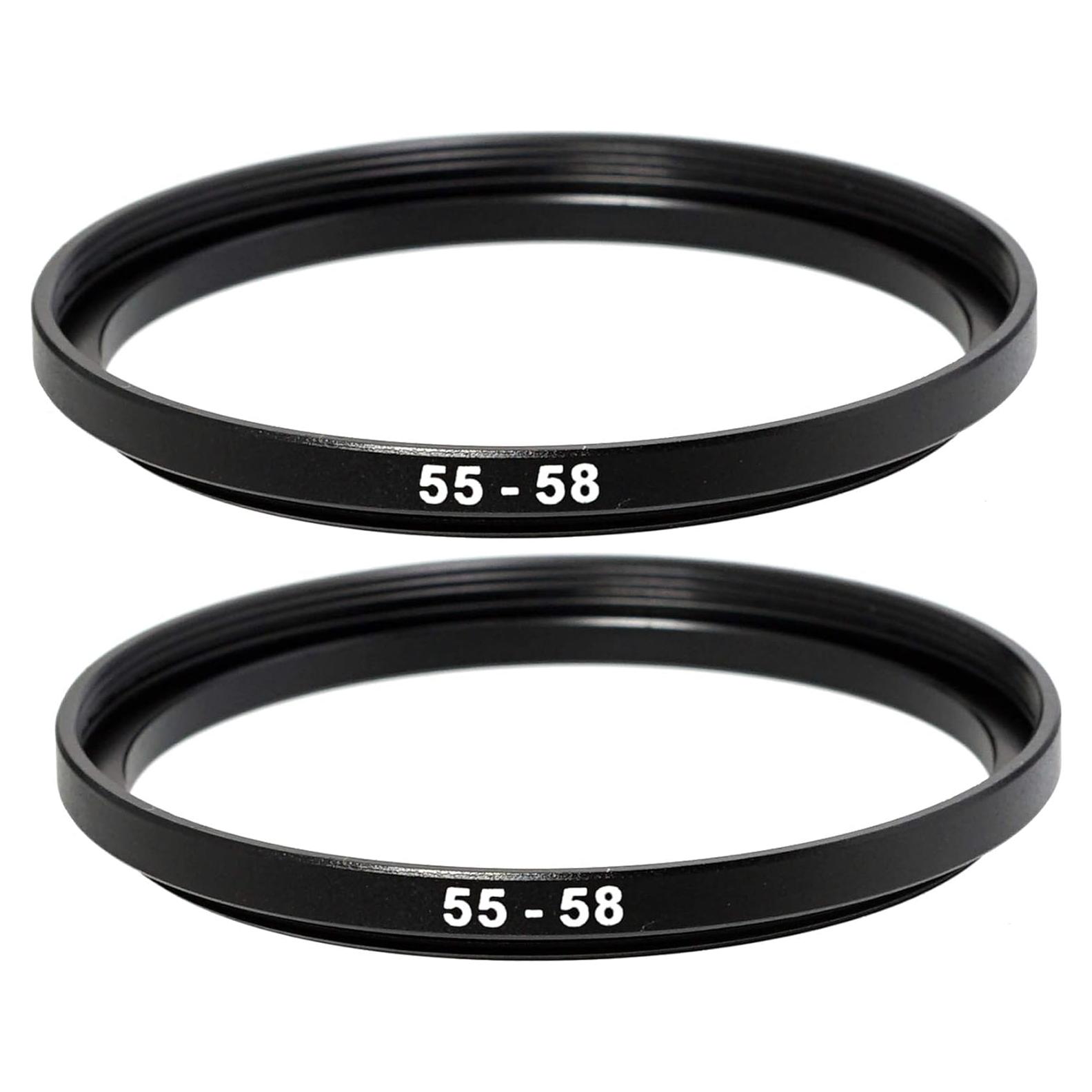 Adaptador de Anillo de Paso Fotasy 55mm a 58mm para Lentes DSLR