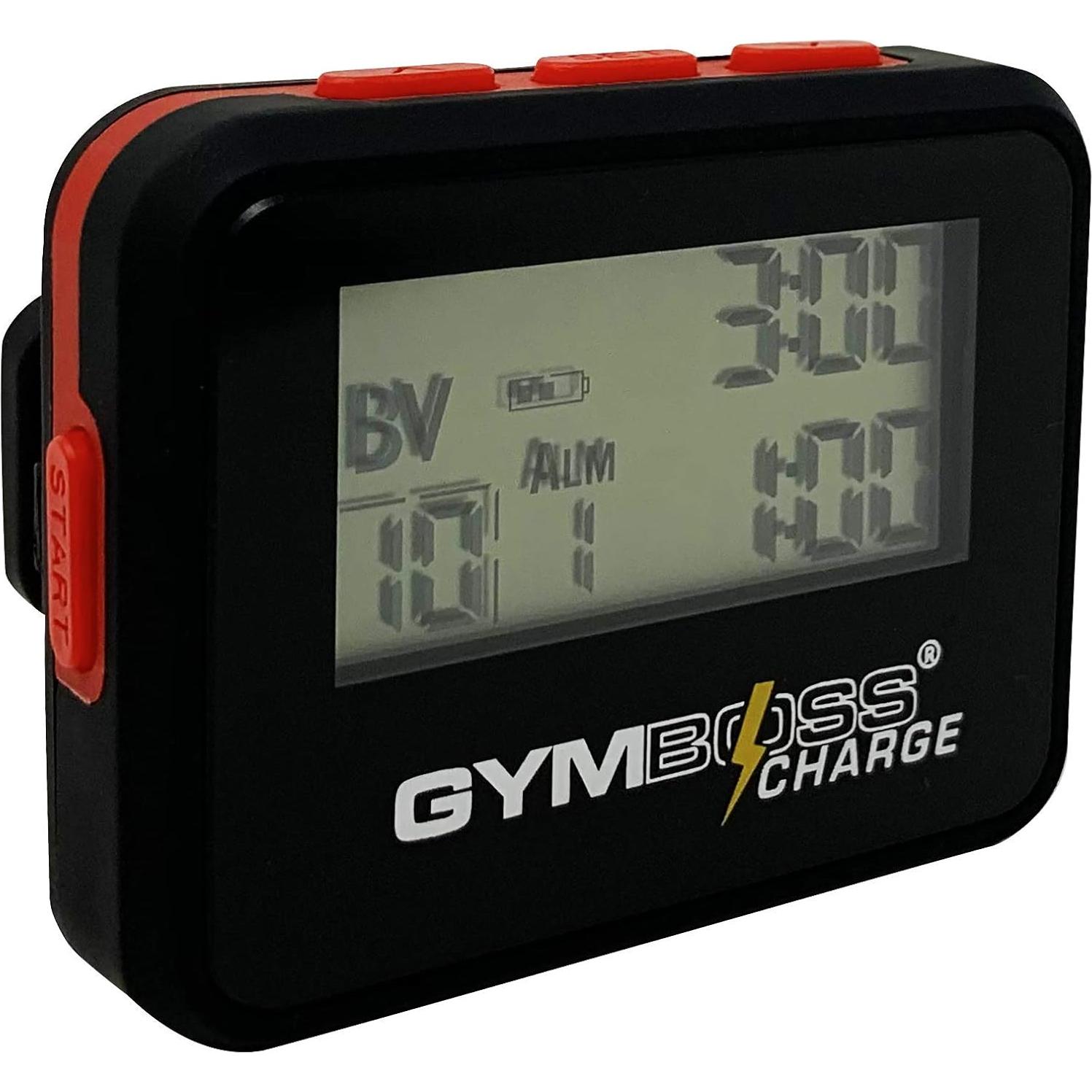 Temporizador de Intervalos Gymboss Charge Negro/Rojo