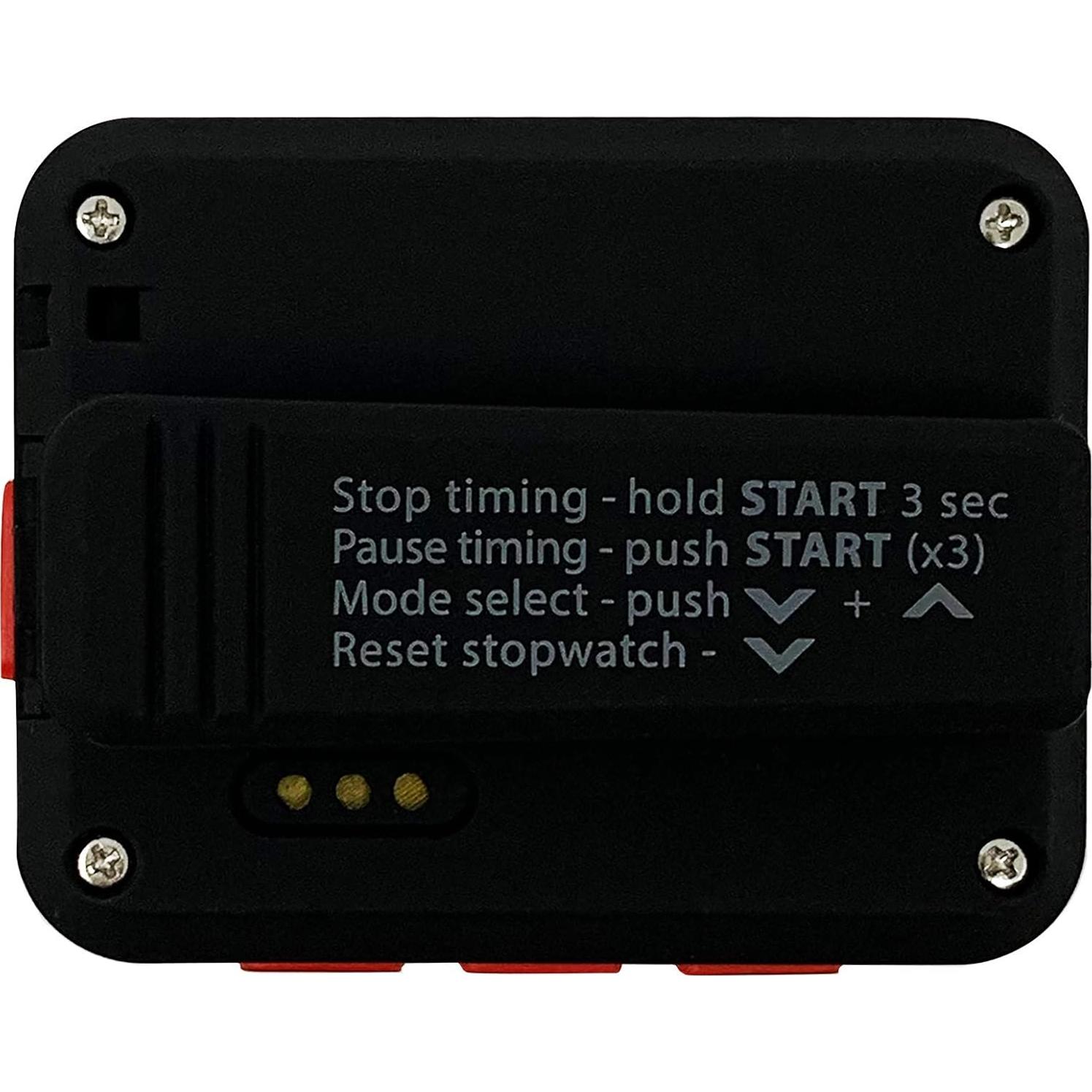 Temporizador de Intervalos Gymboss Charge Negro/Rojo