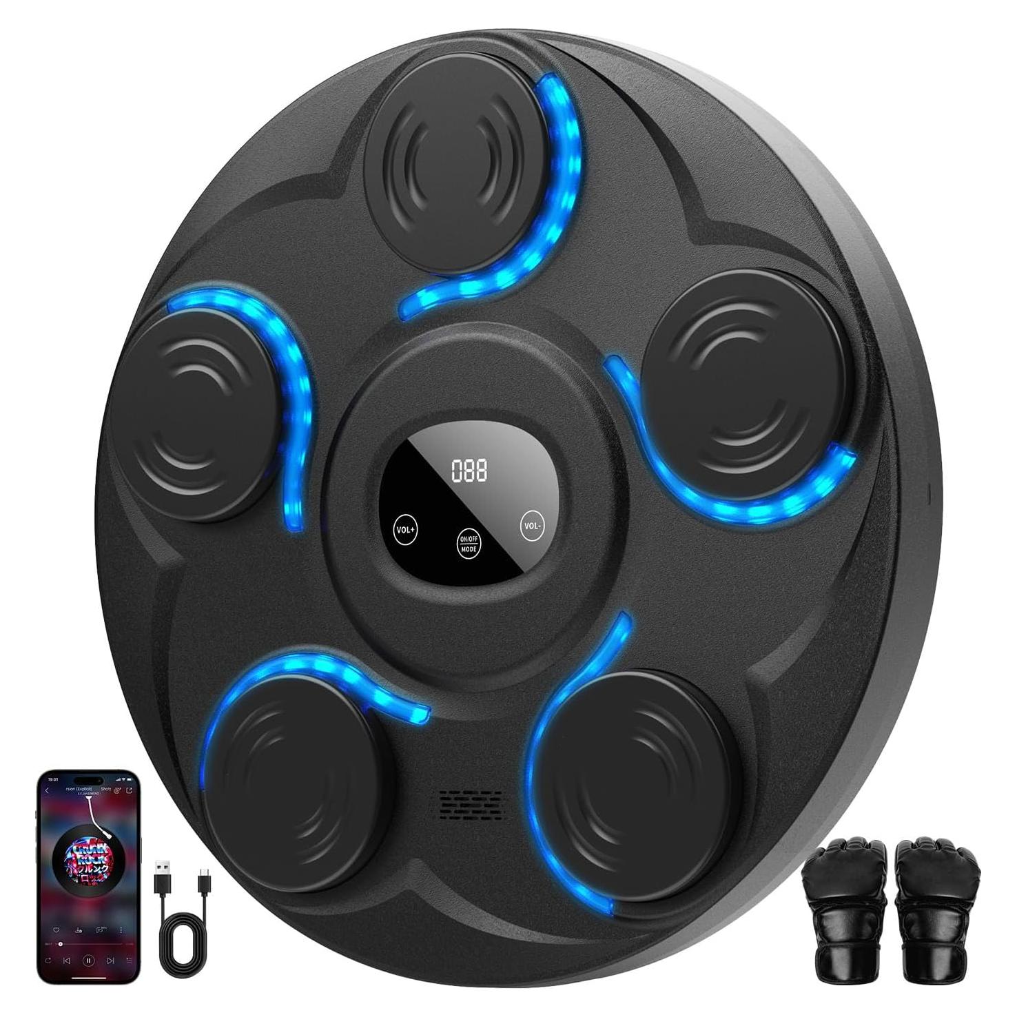 Máquina de Boxeo Musical YHR con Guantes - 5 Objetivos