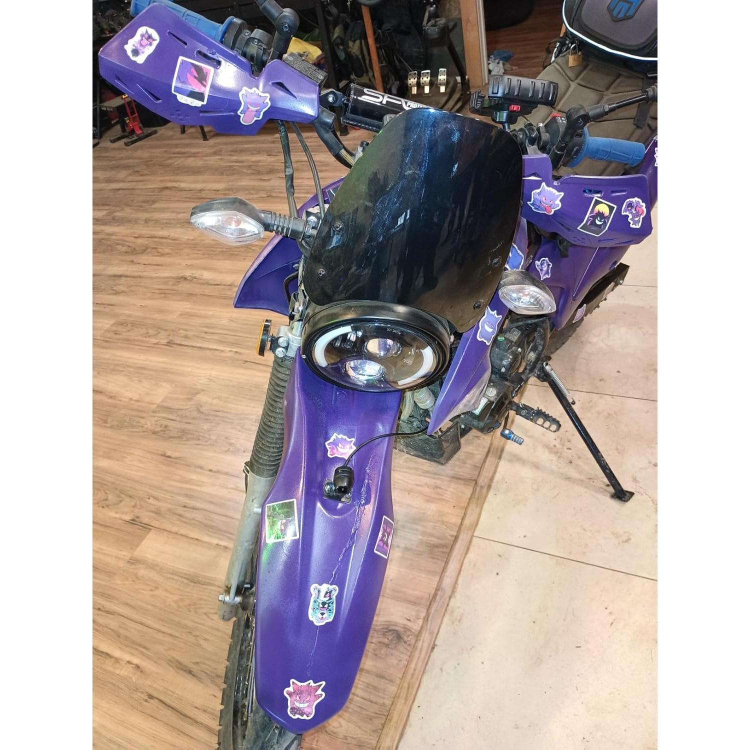 Parabrisas Alto Universal para Motocicleta S-WSX 5-7 Pulgadas