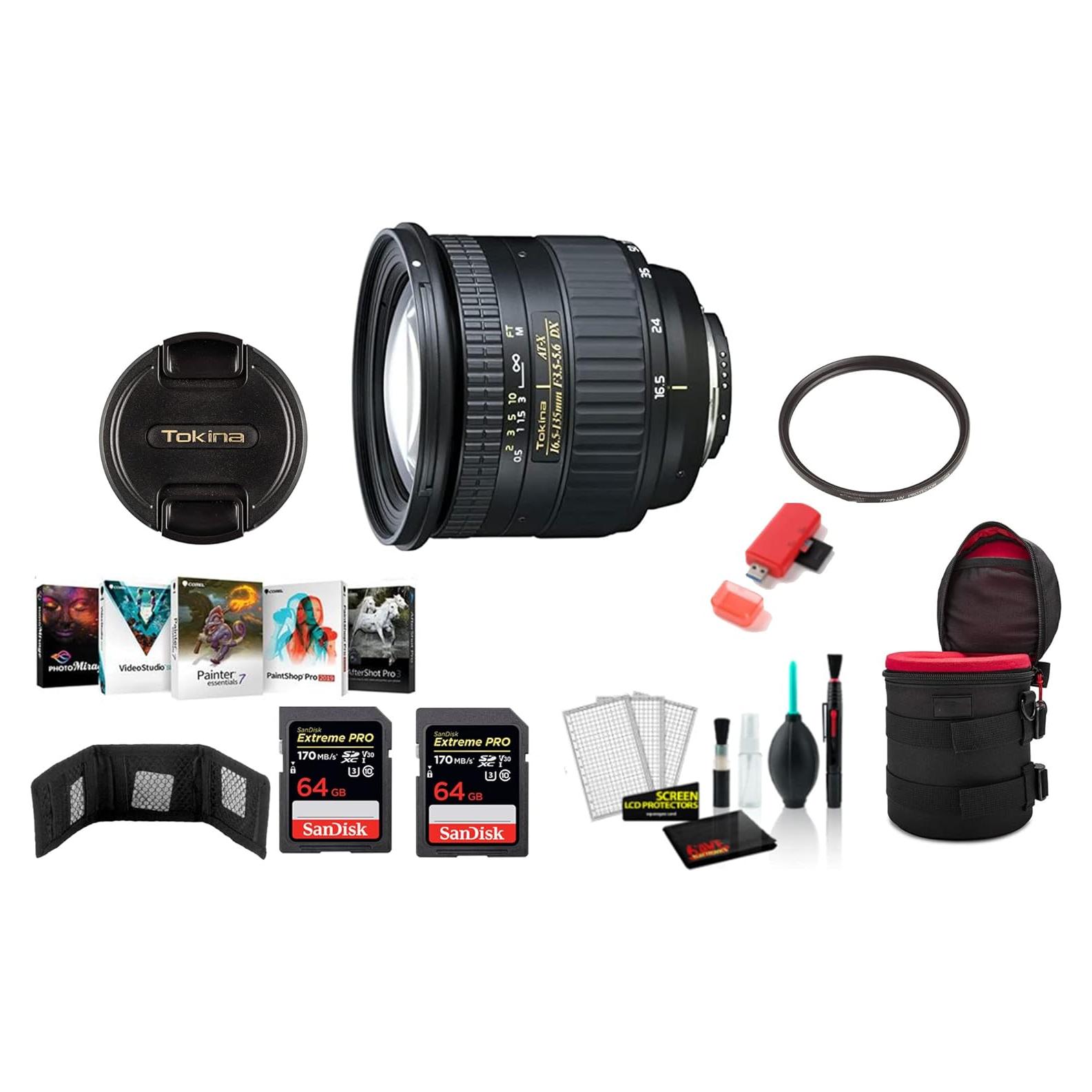 Lente Tokina 16.5-135mm f/3.5-5.6 AF DX II para Nikon