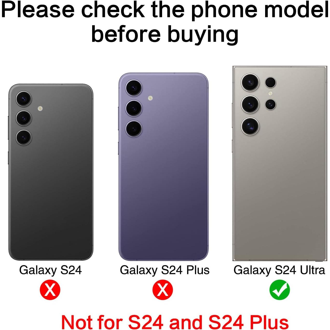 Reemplazo Cristal Lente Cámara Trasera ASDAWN Galaxy S24 Ultra