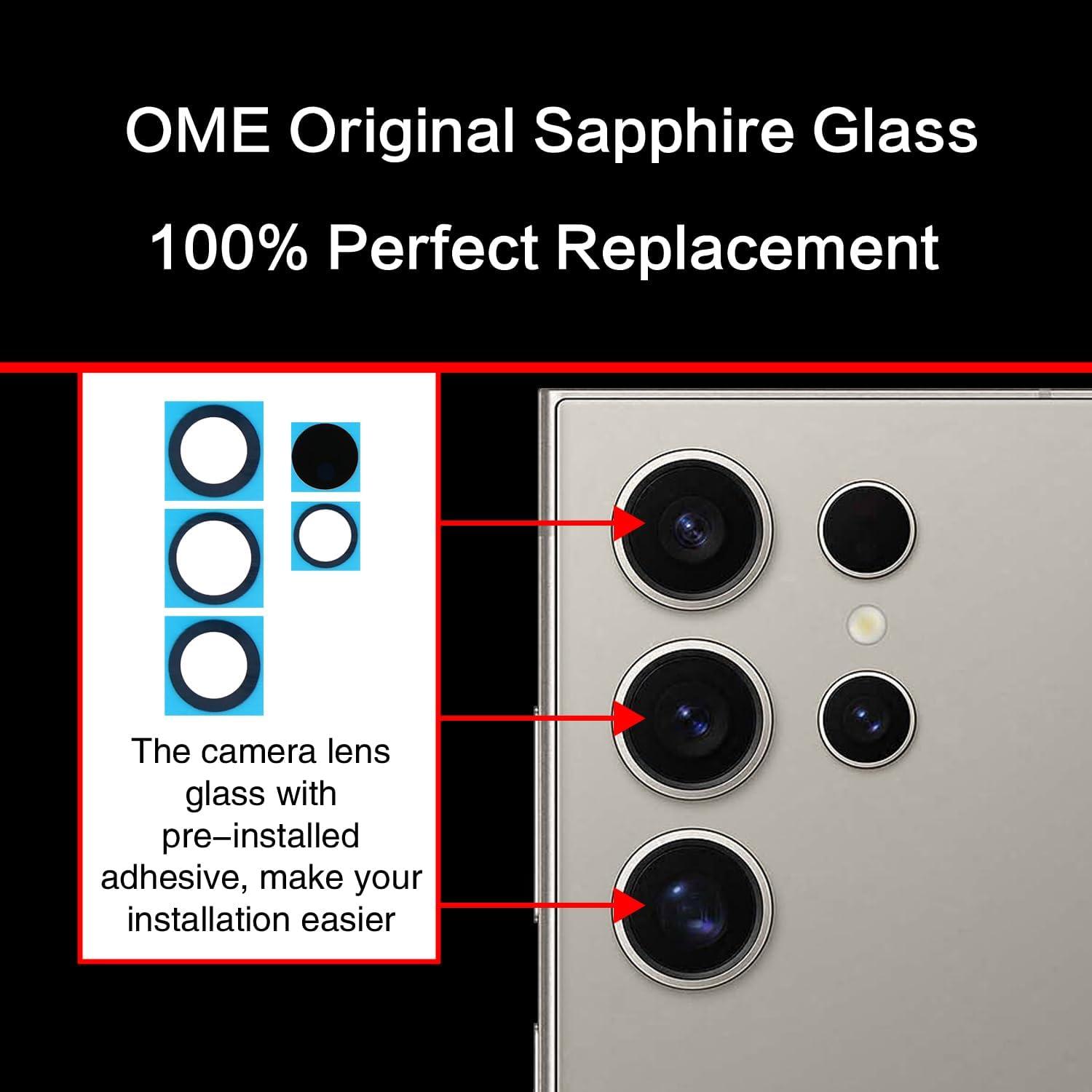 Reemplazo Cristal Lente Cámara Trasera ASDAWN Galaxy S24 Ultra