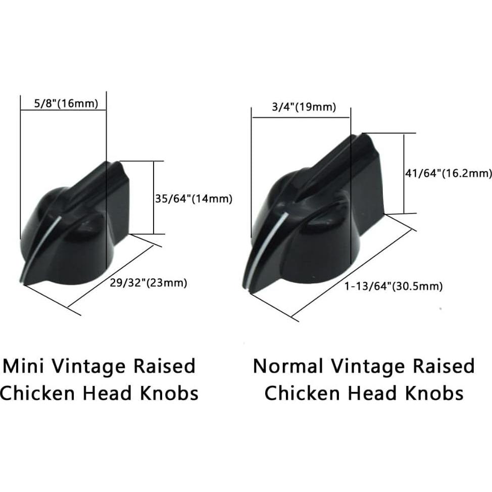 Dopro Perillas de Potenciómetro Mini Vintage 12-Pack Blanco Envejecido