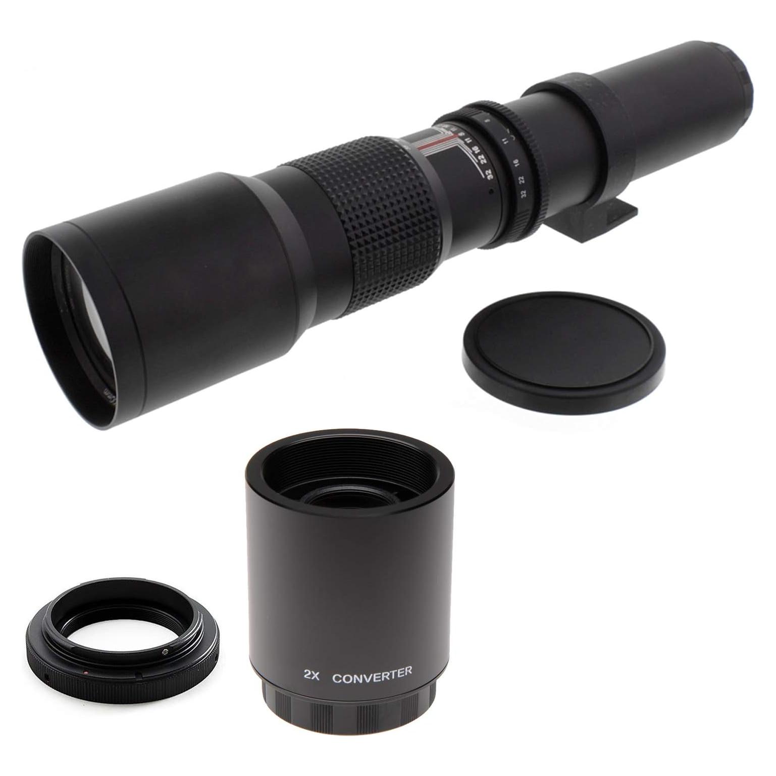 Lente Telefoto 500mm f/8 T-Mount para Nikon DSLR - Manual