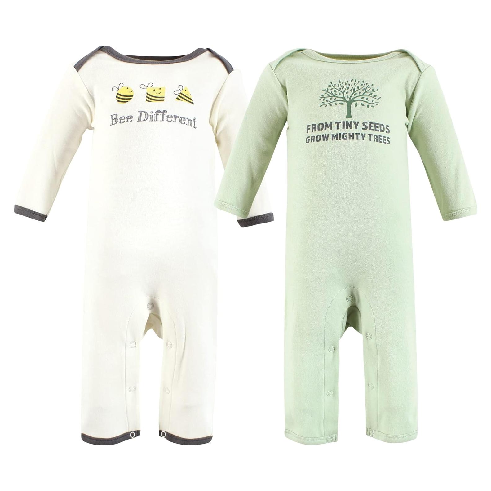 Monos de Algodón Orgánico Tocado por la Naturaleza 0-3 Meses