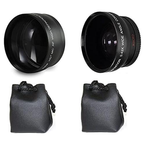 Lentes HD Gran Angular 0.43x y Tele 2.5x para Sony HDR