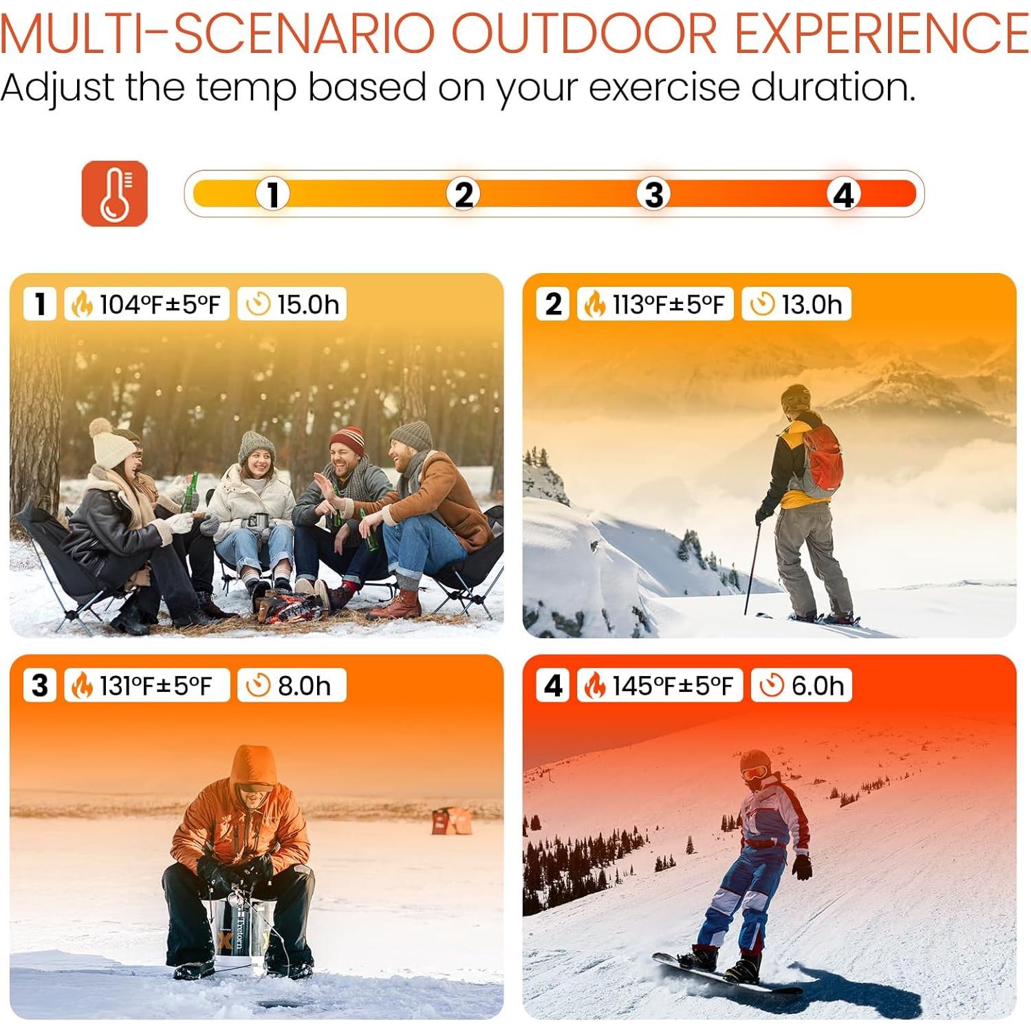 Calcetines Térmicos Eléctricos SURGOAL con Batería 8500mAh