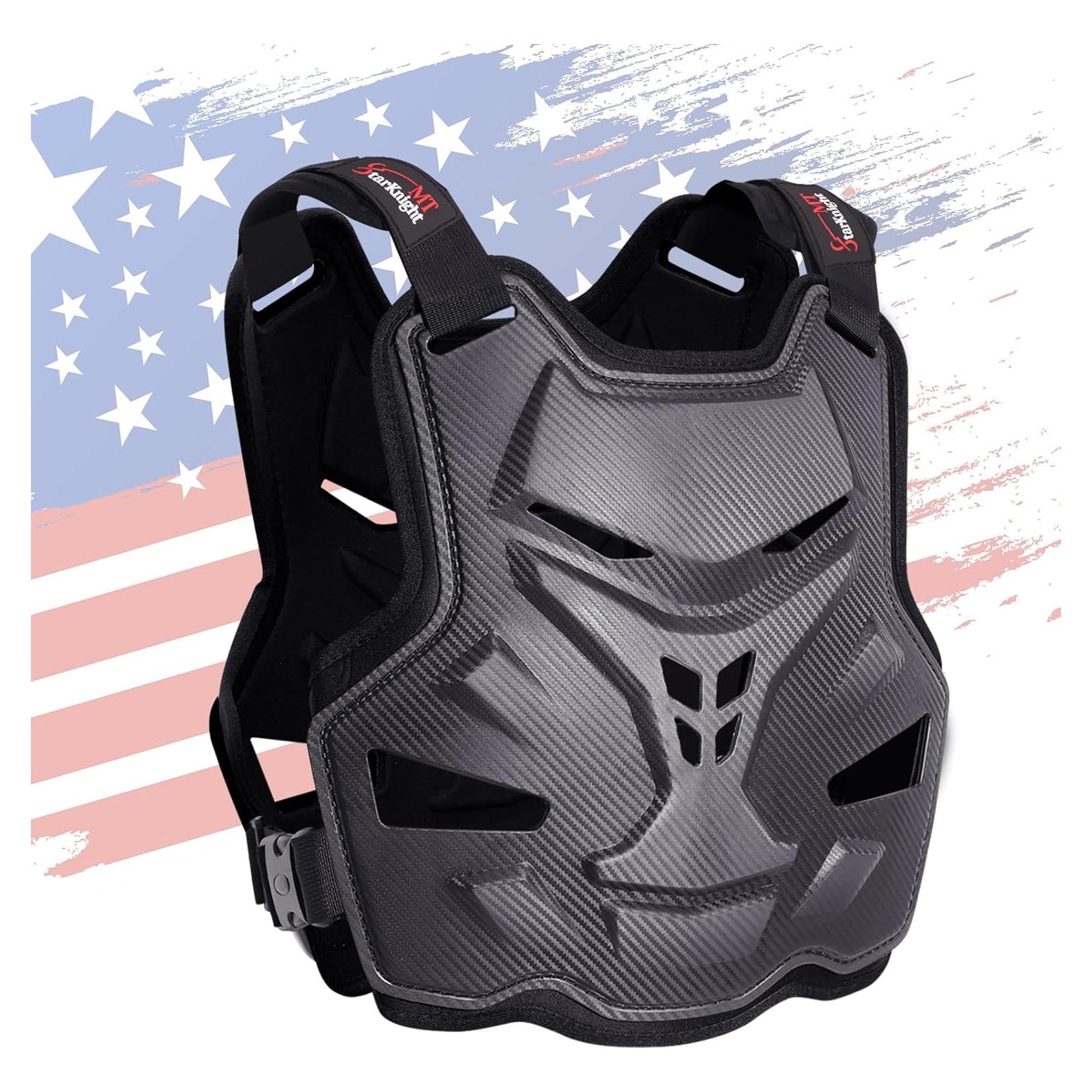 Armadura de Pecho StarknightMT Ajustable para Motocicleta Adulto