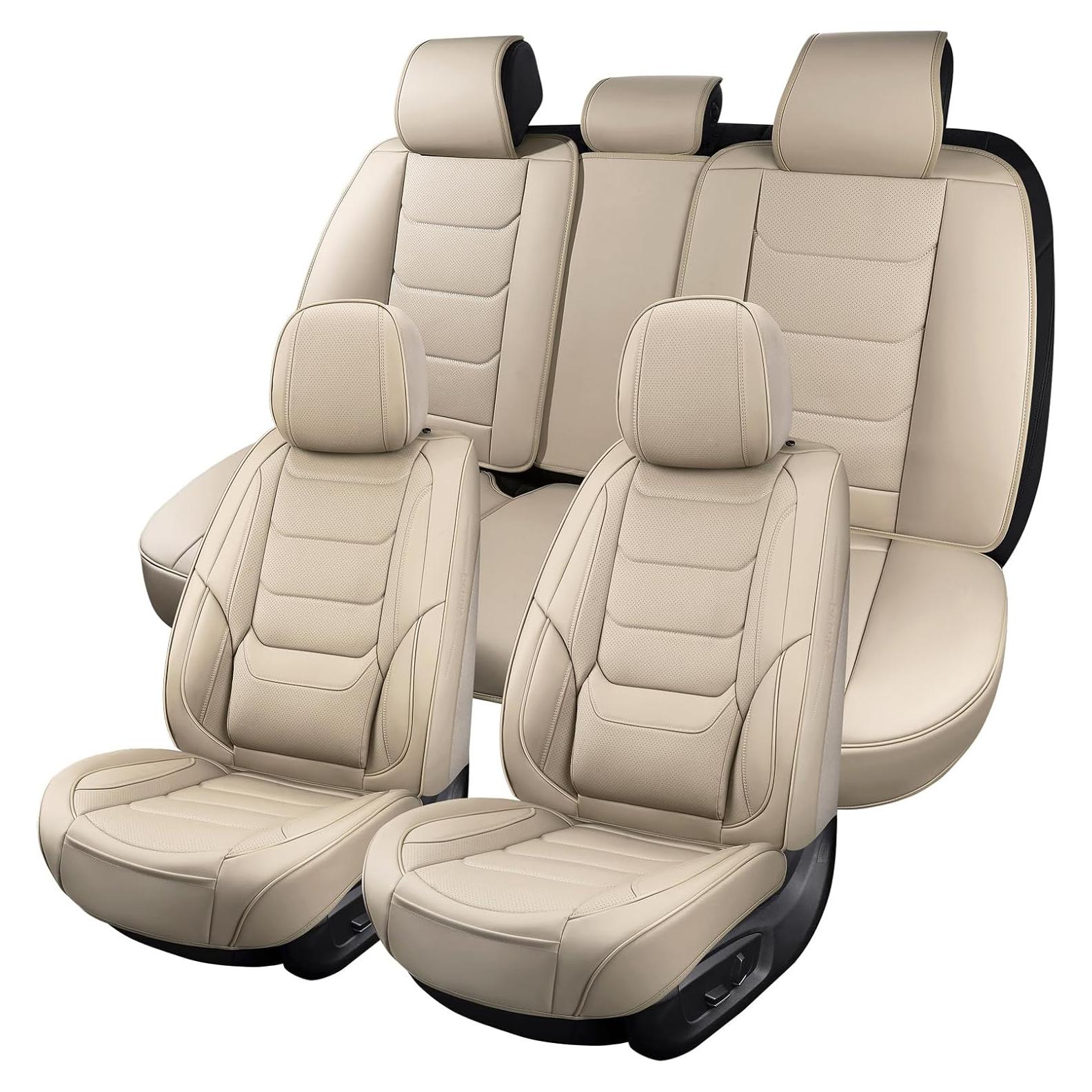 Cubiertas de Asientos de Coche Hoozoom HZ-01 Beige Juego Completo