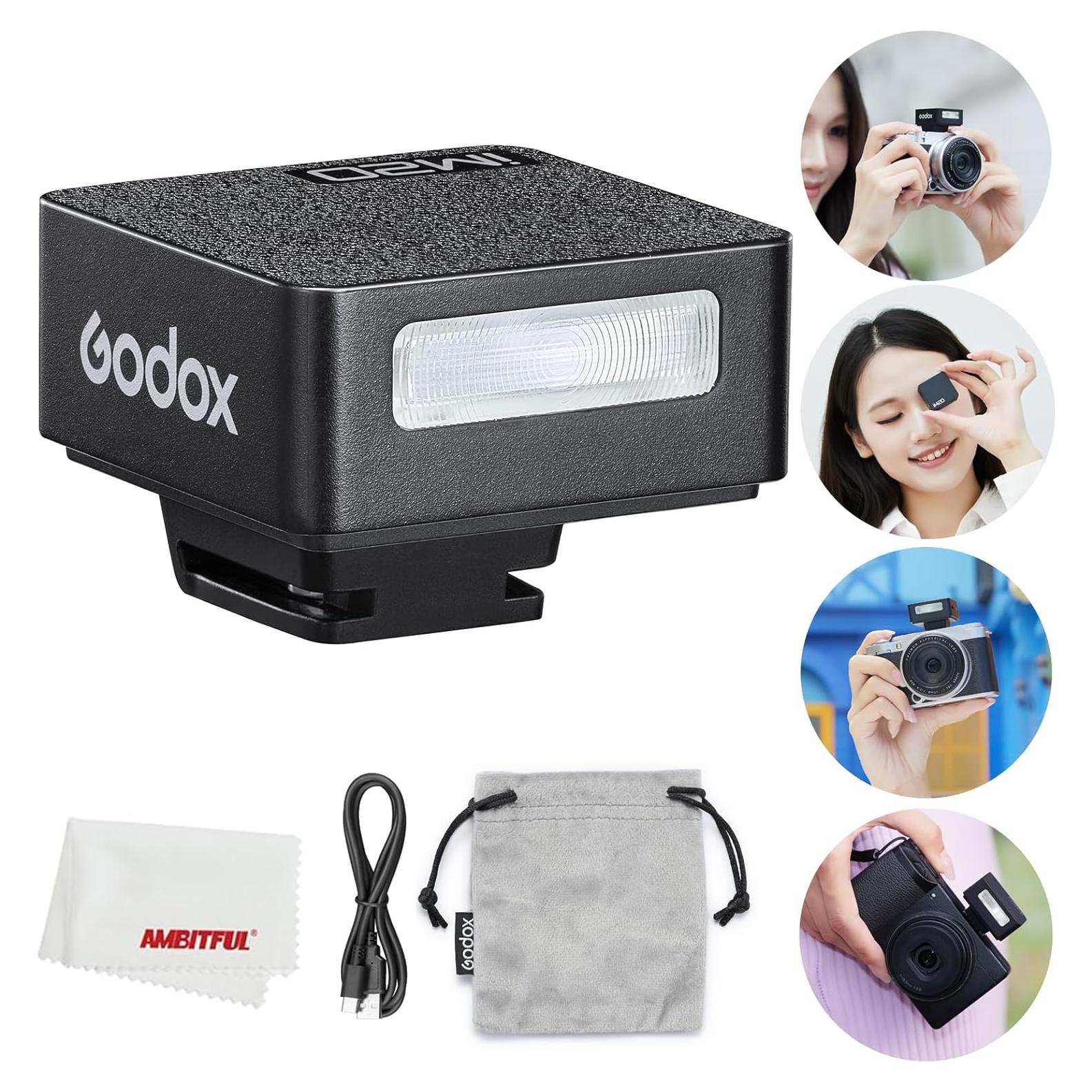 Flash de Cámara Godox iM20, 440 Flashes, Batería de Litio