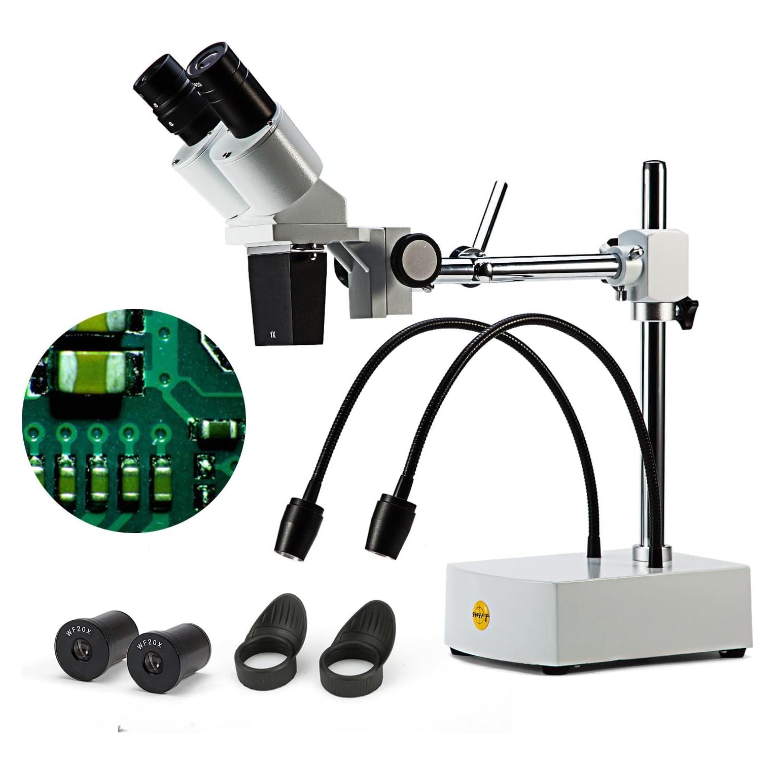 Microscopio Estéreo Binocular Swift S41-20, 10X-20X, LED