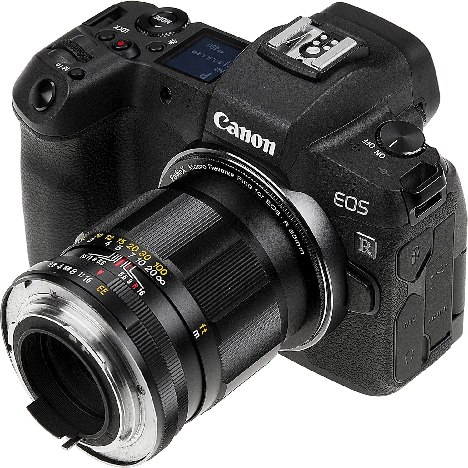 Fotodiox Macro Reverse Ring Compatible with 67mm Filter Thread to Canon RF-Mount Cameras - for Reverse Mounting Lenses