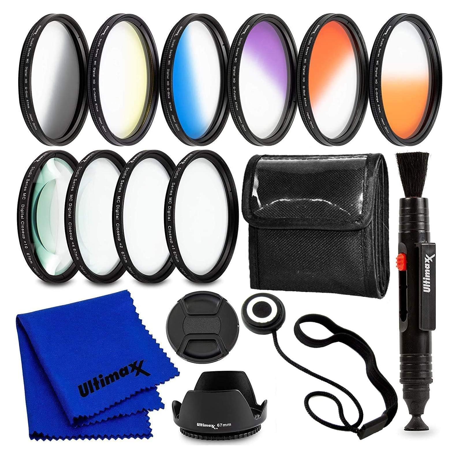 Kit de Filtros de Lente Ultimaxx 58MM para Canon DSLR