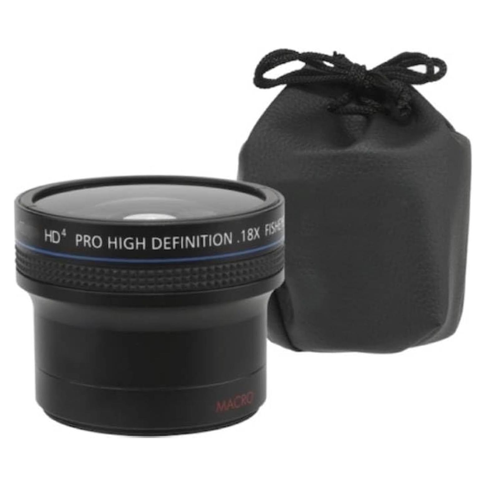 Lente OJO DE PEZ Gran Angular 0.18X + Macro 77mm OPTURA HD