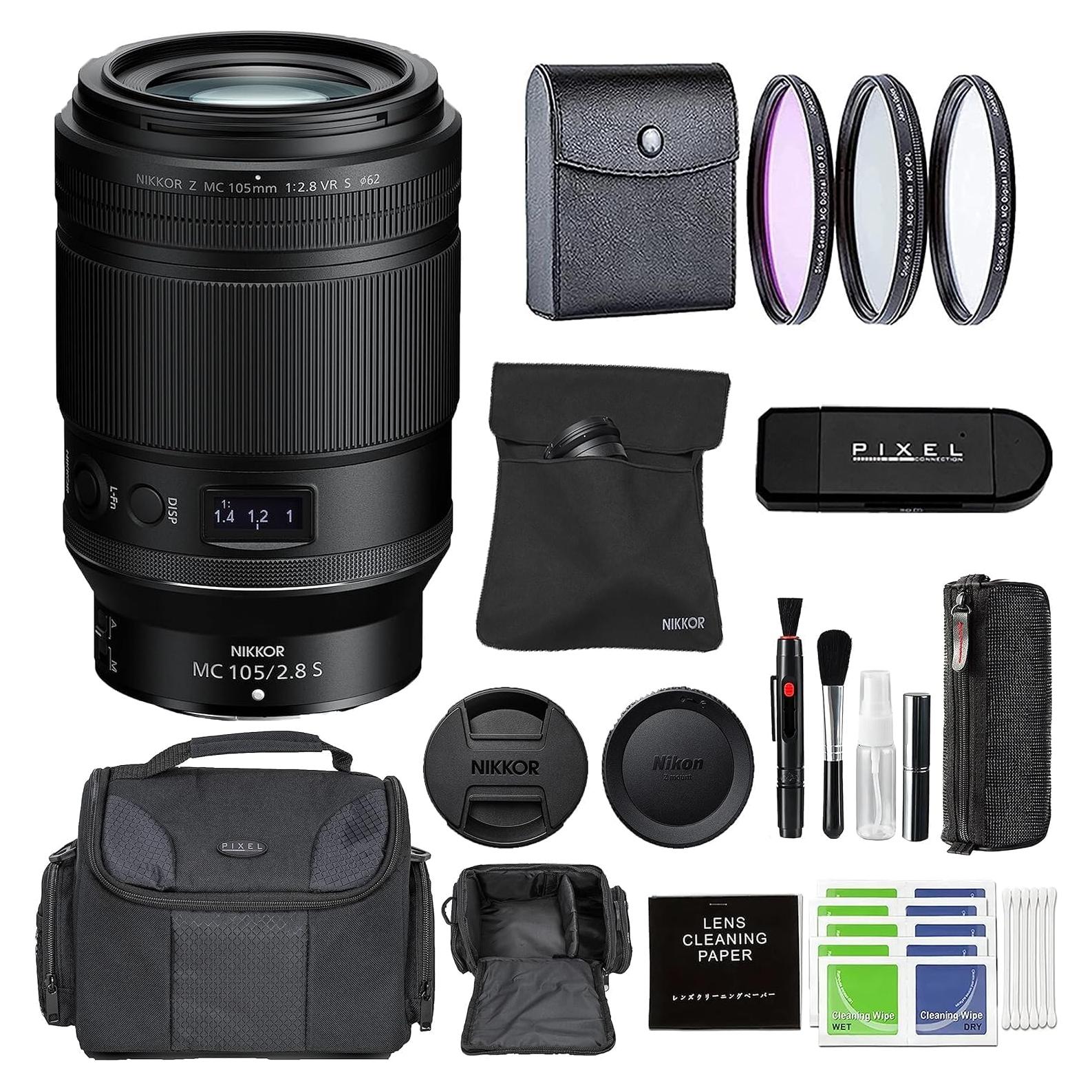 Lente Macro Nikon NIKKOR Z MC 105mm f/2.8 VR S con Accesorios