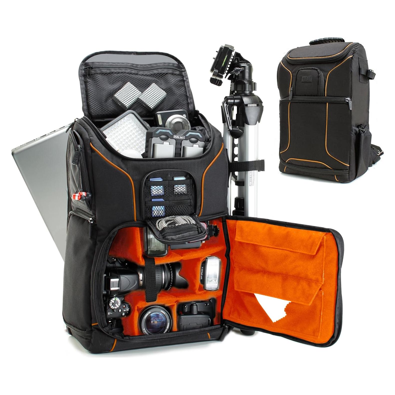 Mochila para cámara USA Gear S17 con compartimento para laptop