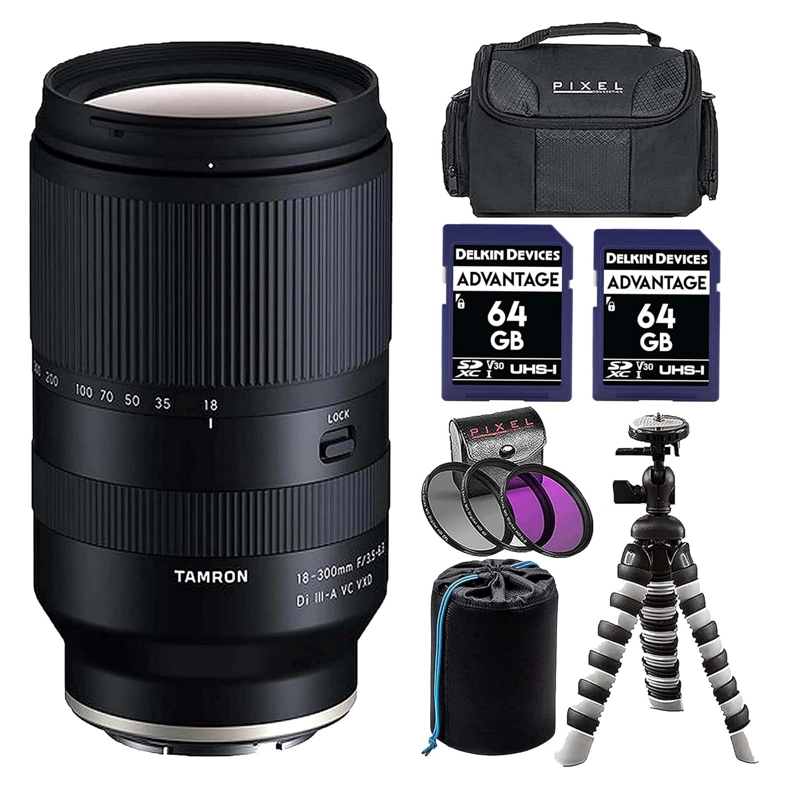 Lente Tamron 18-300mm f/3.5-6.3 Di III-A VC VXD para Sony E