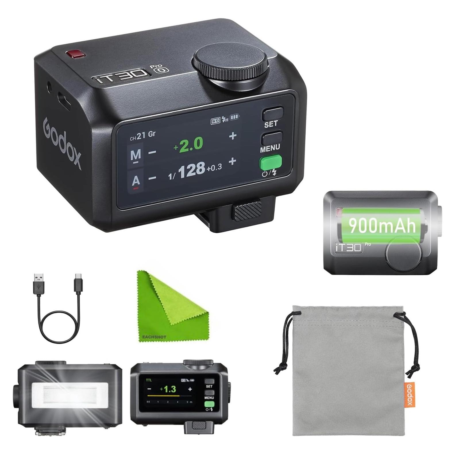 Flash Inalámbrico Godox iT30 Pro para Cámaras Olympus y Panasonic