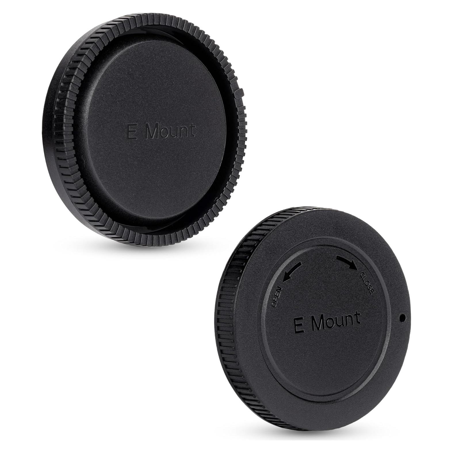 Kit de Tapa de Cuerpo y Tapa Trasera de Lente JJC para Sony