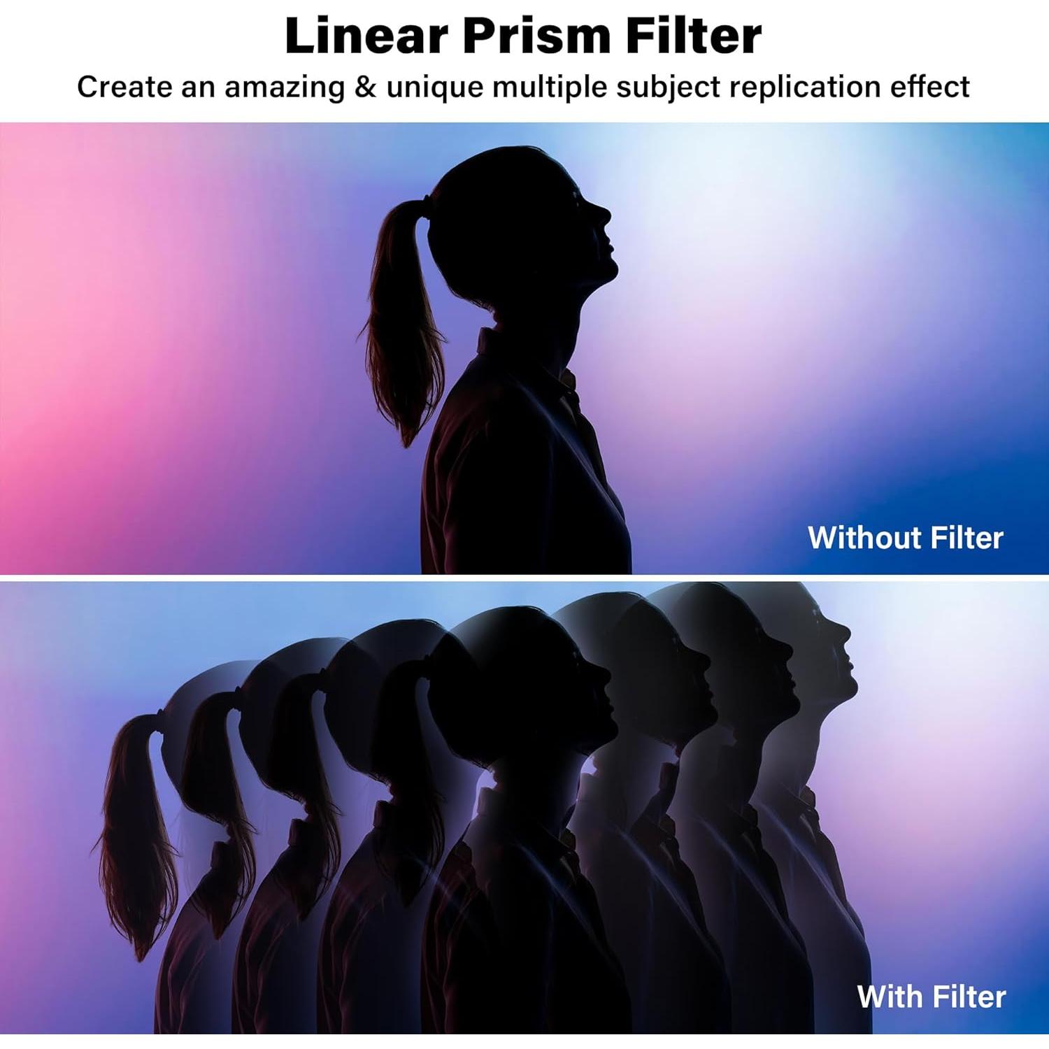 Filtro Prisma Lineal 49mm Walking Way para Cámara Fotográfica