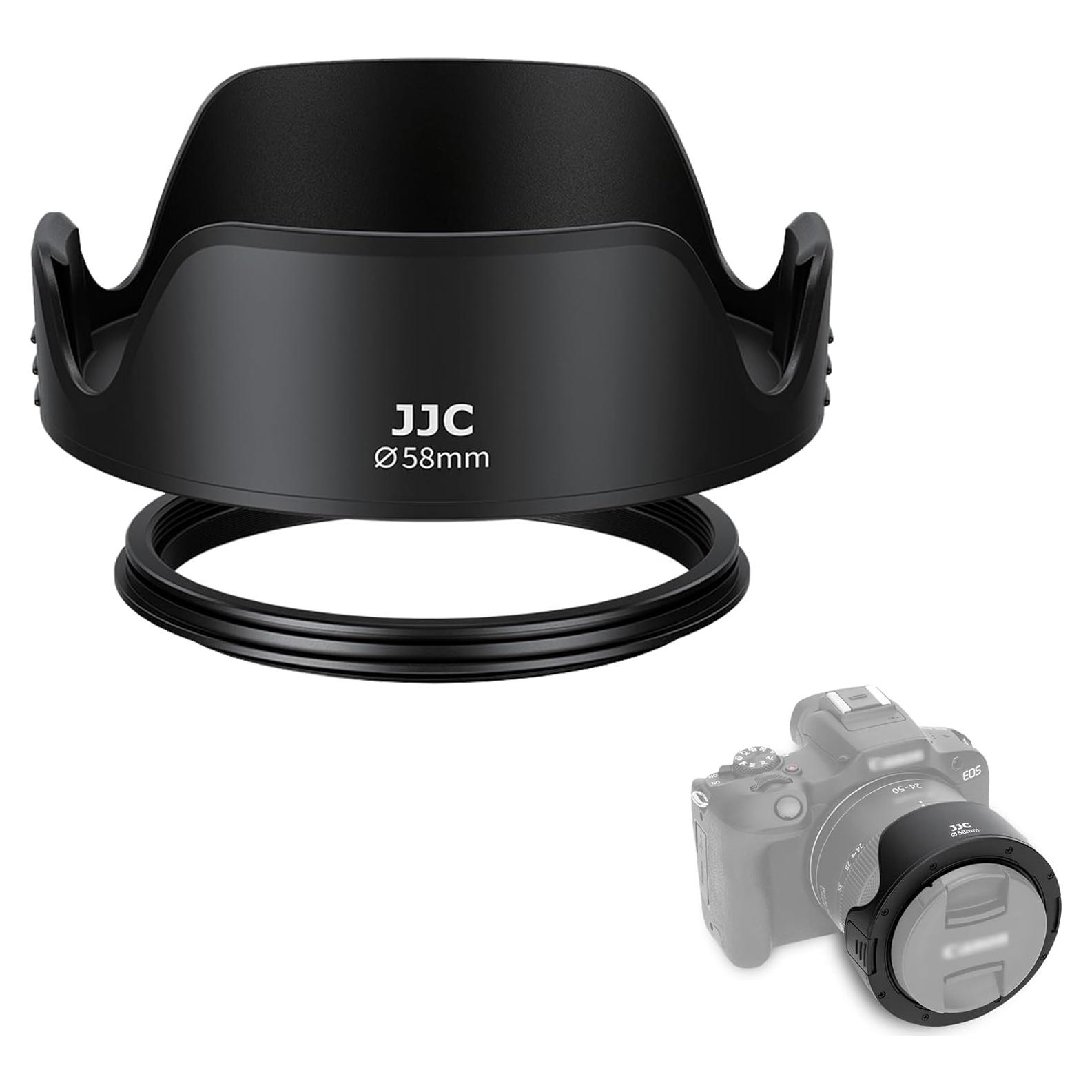 Capucha de Lente Tulipán JJC 58mm para Canon y Nikon
